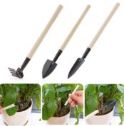 3pcs-lot-Stainless-Steel-Plant-Rake-Shovel-Soil-Raising-Flowers-Wooden-Handle-Garden-Plant-Care-Mini